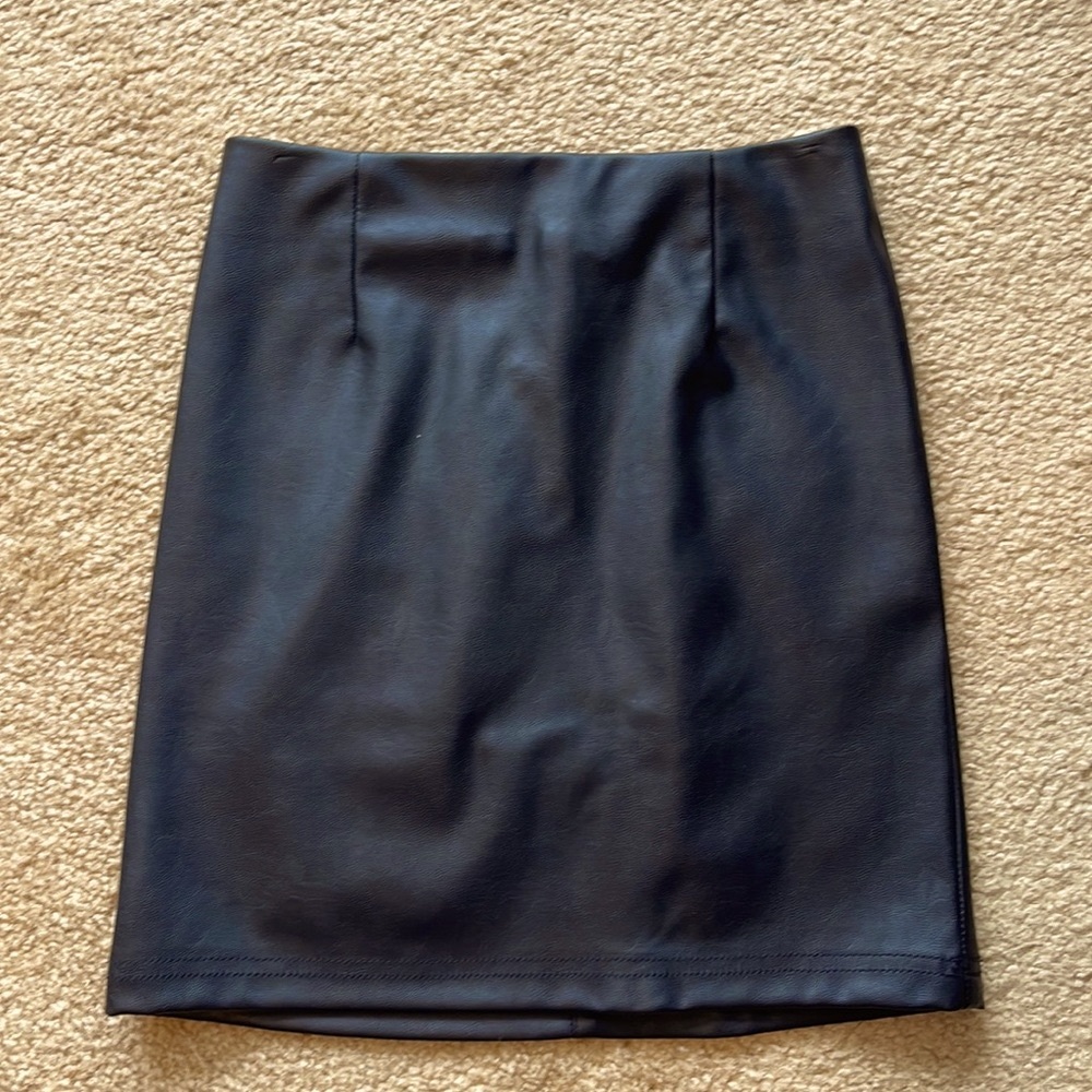 Asos leather skirt new without tags size 2